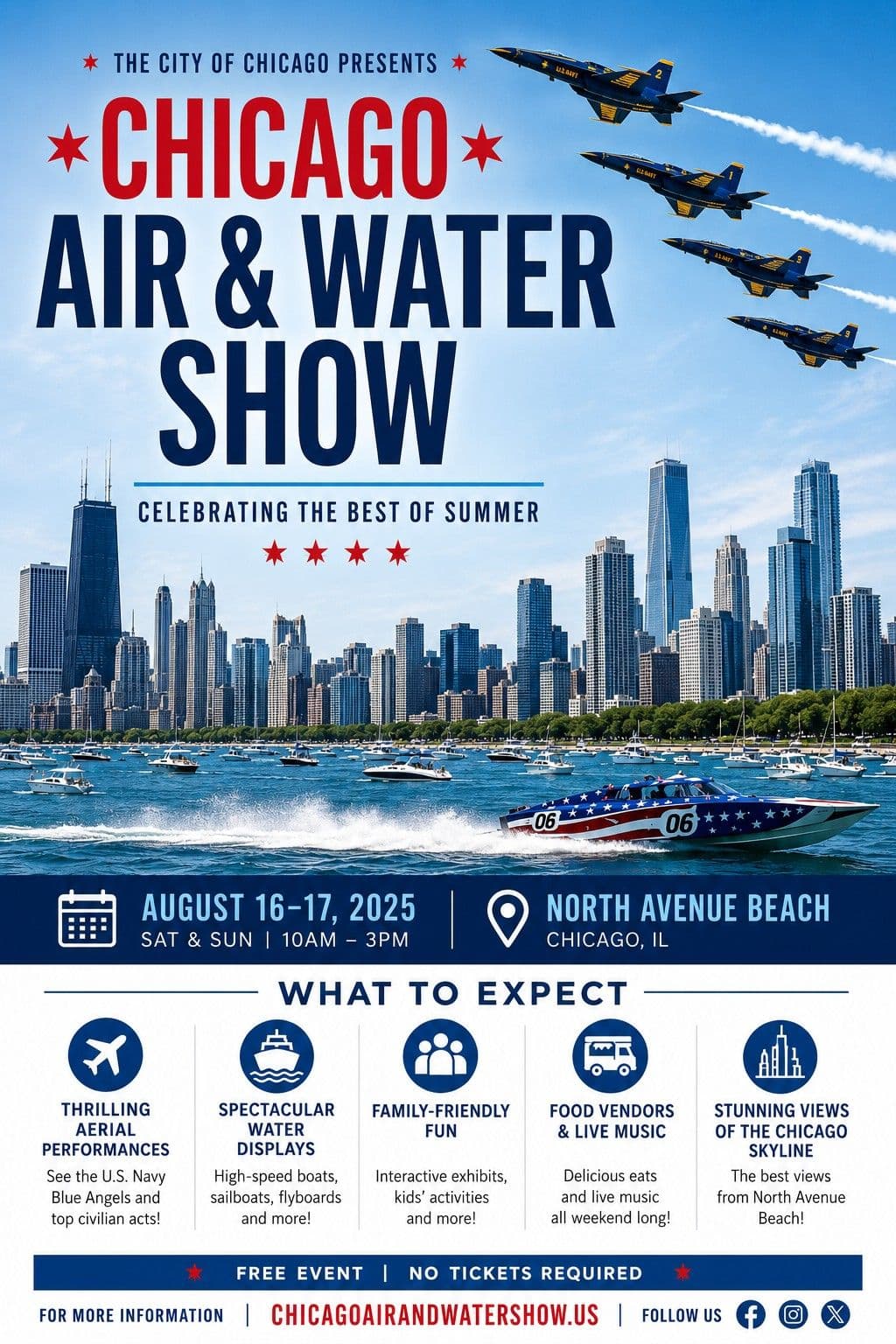Chicago Air & Water Show August 16-17th 2026
